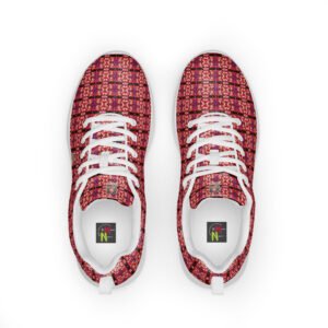 "Natty Kicks" Designer Women's Athletic Shoes Red Mirror Print Mar. 16th. 2022 @ 9:05 A.M