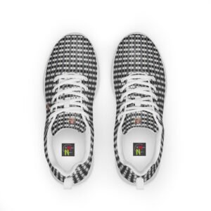 "Natty Kicks" Designer Women’s Athletic Shoes Arkansas Afternoon Black Whit Grey Mirror Print June 4th, 2017 @ 12:59 P.M.